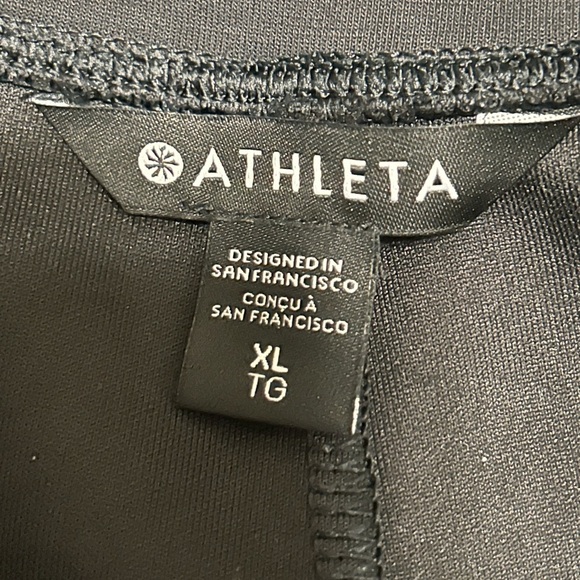 Athleta Black Wide Leg Cropped Pants, size XL - Picture 6 of 8